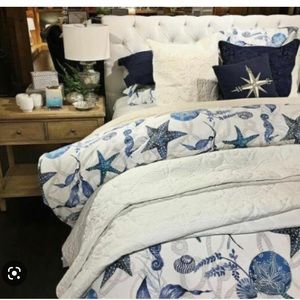 Pottery Barn Catalina Queen Duvet & 2 Shams